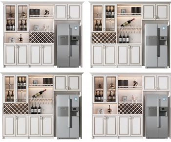 American Style Wine Cabinet-ID:591646912