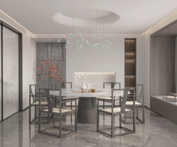 New Chinese Style Dining Room-ID:239799087