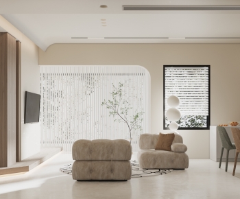 Wabi-sabi Style A Living Room-ID:435694938