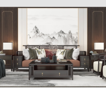 Chinese Style Sofa Combination-ID:845623028