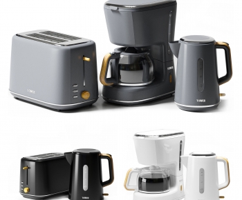 现代厨电咖啡机 面包机，热水壶-ID:657989032