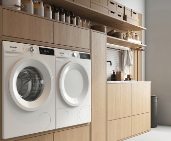 Modern Laundry Cabinet-ID:513807062
