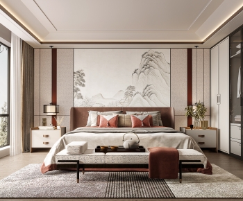 New Chinese Style Bedroom-ID:463725094