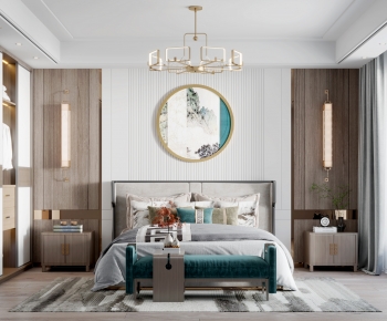 New Chinese Style Bedroom-ID:877300984