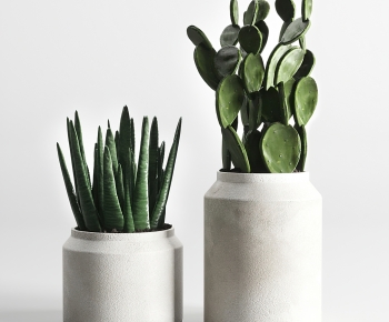 Modern Potted Green Plant-ID:611920465