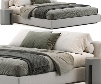 Modern Double Bed-ID:370570901