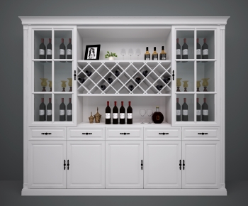 Simple European Style Wine Cabinet-ID:347002987