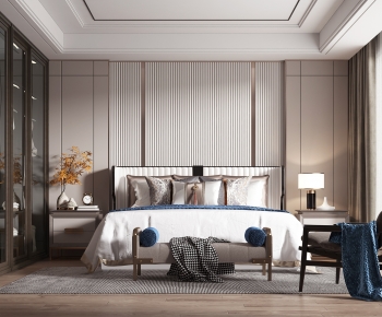 New Chinese Style Bedroom-ID:738543039