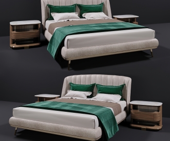 Modern Double Bed-ID:655185943