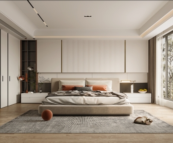 Modern Wabi-sabi Style Bedroom-ID:500390059