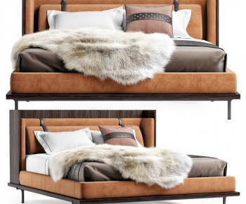 Modern Double Bed-ID:904634956