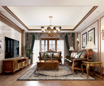 American Style A Living Room-ID:185149914