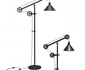 Industrial Style Floor Lamp-ID:578627116