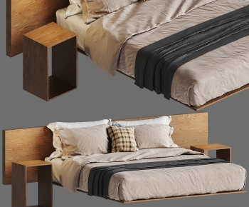 Modern Double Bed-ID:683855061