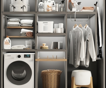 Modern Laundry Cabinet-ID:585416089
