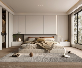 Modern Wabi-sabi Style Bedroom-ID:120906116