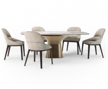 Modern Dining Table And Chairs-ID:614983085