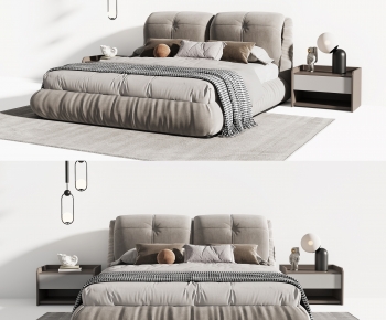 Modern Double Bed-ID:433053972