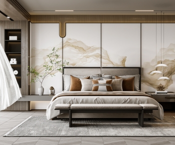 New Chinese Style Bedroom-ID:478236919