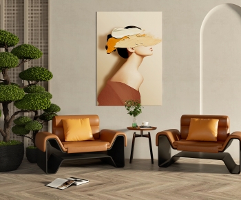 Wabi-sabi Style Lounge Chair-ID:719731096
