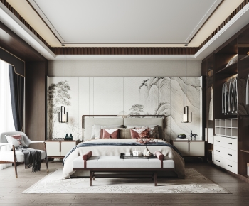 New Chinese Style Bedroom-ID:172555925