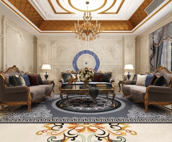 European Style A Living Room-ID:369599103