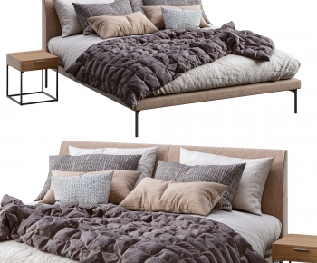 Modern Double Bed-ID:547425997