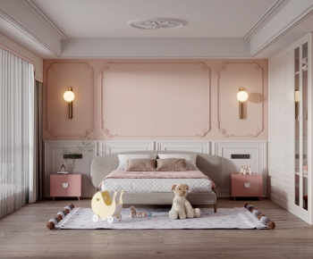 French Style Girl's Room Daughter's Room-ID:456099993