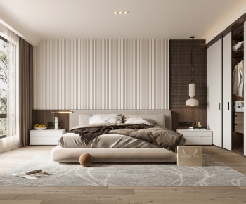 Modern Wabi-sabi Style Bedroom-ID:451915982