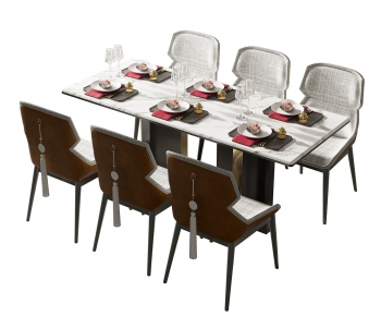 New Chinese Style Dining Table And Chairs-ID:275700093