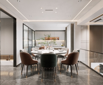 Modern Dining Room-ID:666197063