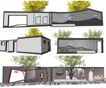 New Chinese Style Building Component-ID:195429366