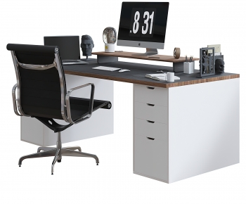 Modern Computer Desk And Chair-ID:262069946