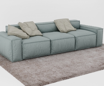 Modern Three-seat Sofa-ID:396203046