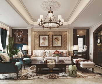 American Style A Living Room-ID:159170635