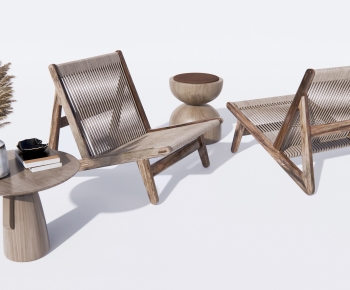 Wabi-sabi Style Lounge Chair-ID:324660064
