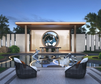 New Chinese Style Courtyard/landscape-ID:851847893