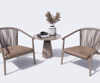 Wabi-sabi Style Lounge Chair-ID:287305128