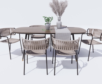 Modern Dining Table And Chairs-ID:388926035