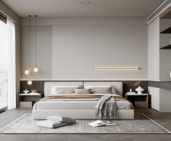 Modern Wabi-sabi Style Bedroom-ID:948301089