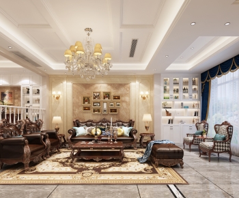 European Style A Living Room-ID:412127974