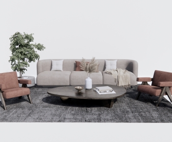 Wabi-sabi Style Sofa Combination-ID:746326922