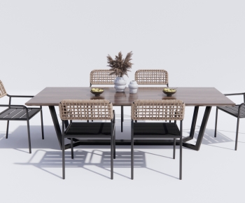 Modern Dining Table And Chairs-ID:846997981