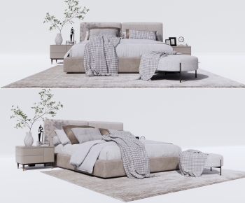 Modern Double Bed-ID:476757052