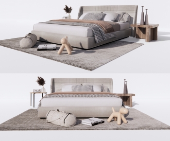 Modern Double Bed-ID:184123993