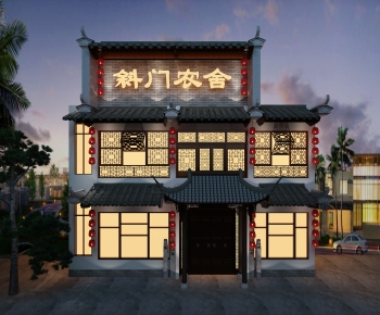Chinese Style Building Appearance-ID:370944988
