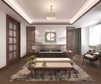 New Chinese Style Bedroom-ID:709017999