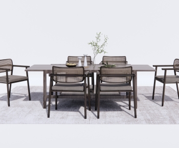Wabi-sabi Style Dining Table And Chairs-ID:302836893