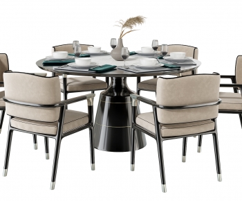 New Chinese Style Dining Table And Chairs-ID:662911896