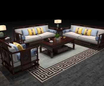 Chinese Style Sofa Combination-ID:252186064